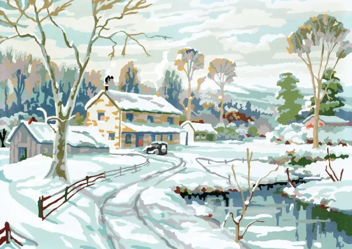 Framed Print : Winter scene Framed Print : Winter scene