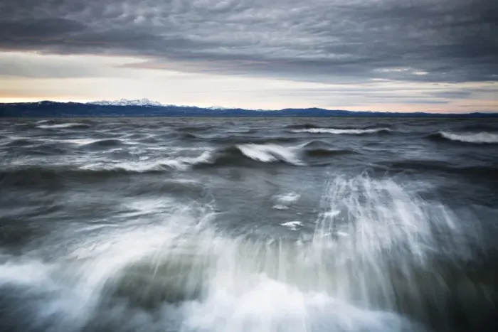 Framed Print : Winter storm on Lake Constance with a view towards the Alps, Langenargen, Baden-Wurttemberg, Germany Framed Print : Winter storm on Lake Constance with a view towards the Alps, Langenargen, Baden-Wurttemberg, Germany