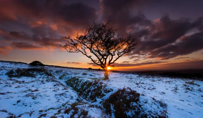 Framed Print : Winter sunset Framed Print : Winter sunset