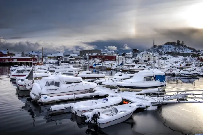 Framed Print : Winter Svolvaer, Norway Framed Print : Winter Svolvaer, Norway