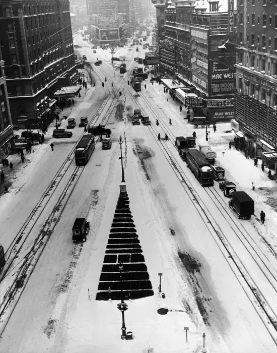 Framed Print : Wintery Times Square Framed Print : Wintery Times Square