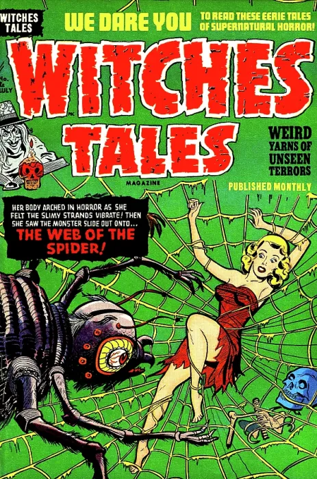 Framed Print : Witches Tales #12 The Web of the Spider! Framed Print : Witches Tales #12 The Web of the Spider!