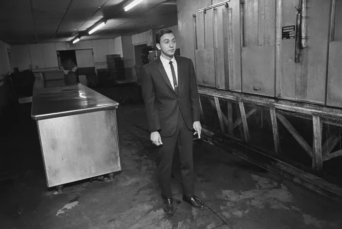 Framed Print : Witness to Robert F. Kennedy Slaying Standing at Crime Scene