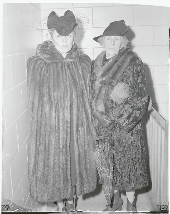Framed Print : Witnesses Lucille W. Burton and Elizabeth Black Posing