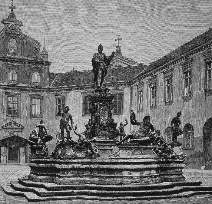 Framed Print : The Wittelsbach Fountain in the Royal Residence in Munich, Bavaria, Germany, Historic, digital reproduction of an original 19th-century artwork Framed Print : The Wittelsbach Fountain in the Royal Residence in Munich, Bavaria, Germany, Historic, digital reproduction of an original 19th-century artwork