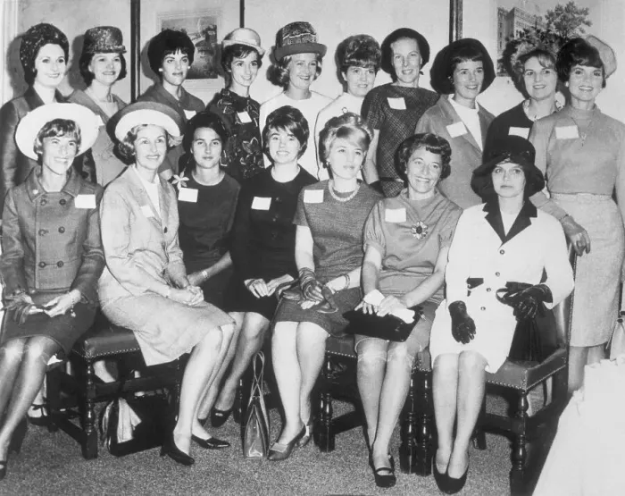 Framed Print : Wives of Astronauts Posing Together