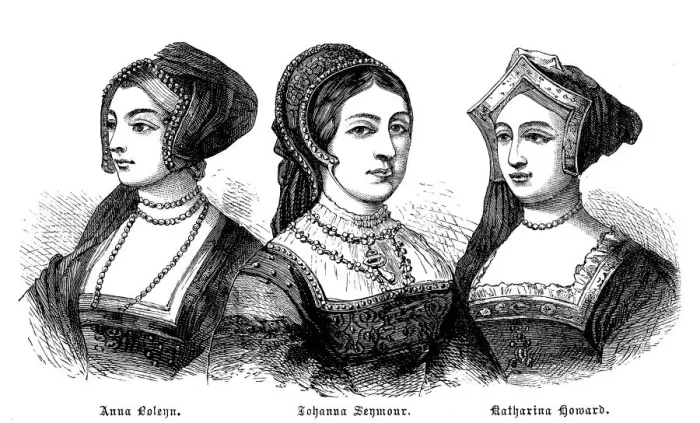 Framed Print : Three Wives Of Henry VIII Framed Print : Three Wives Of Henry VIII