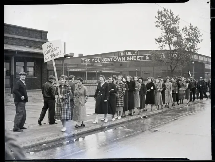 Framed Print : Wives And Sympathizers Leading Picket Framed Print : Wives And Sympathizers Leading Picket