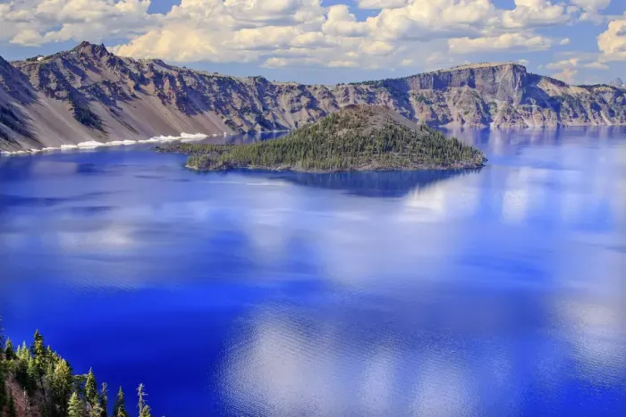 Framed Print : Wizard Island on Crater Lake, Crater Lake National Park, Oregon, USA Framed Print : Wizard Island on Crater Lake, Crater Lake National Park, Oregon, USA