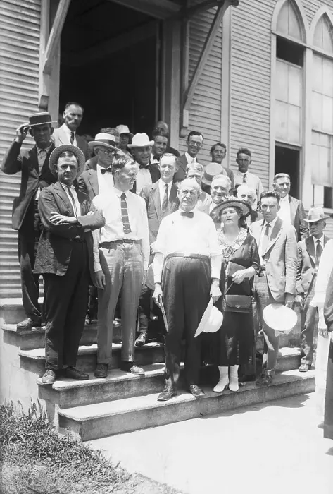 Framed Print : W.J. Bryan on Church Steps