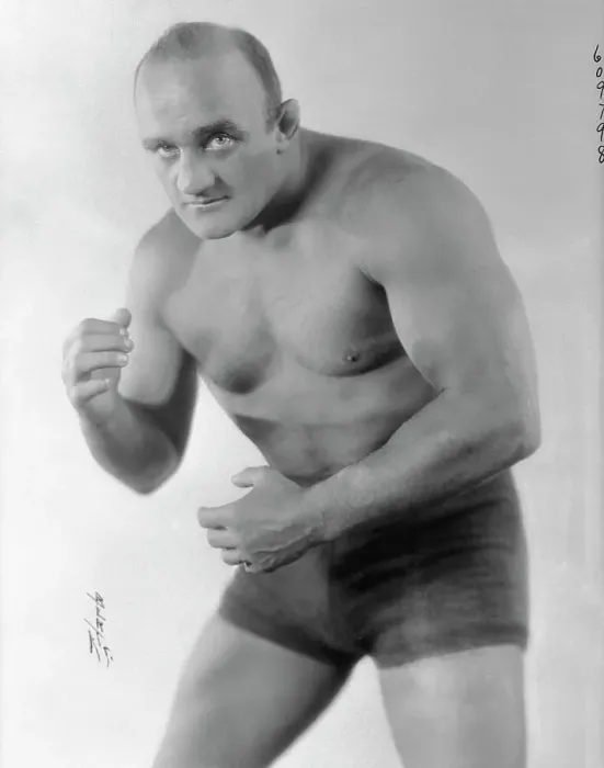 Framed Print : Wladek Zbyszko Posing in Wrestling Position Framed Print : Wladek Zbyszko Posing in Wrestling Position