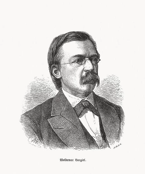 Woldemar Bargiel (1828-1897), German composer, wood engraving, published in 1893