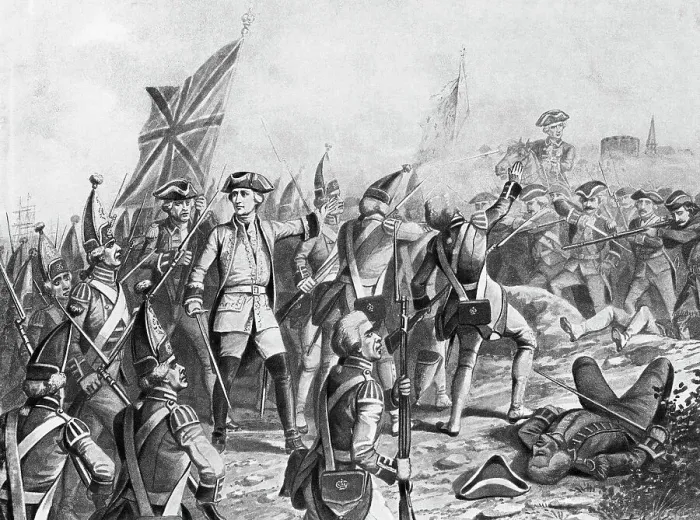 Framed Print : Wolfe and Montcalm in Battle of Quebec After a Painting by A. Thoby Framed Print : Wolfe and Montcalm in Battle of Quebec After a Painting by A. Thoby