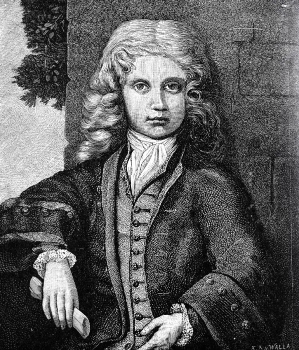 Framed Print : Wolfgang Amadeus Mozart, 10 years old