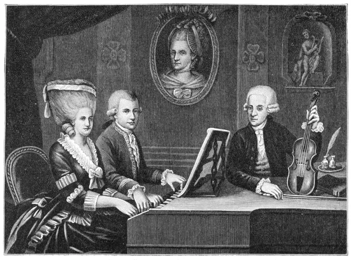 Framed Print : Wolfgang Amadeus Mozart portrait as 25 year old man with family Framed Print : Wolfgang Amadeus Mozart portrait as 25 year old man with family