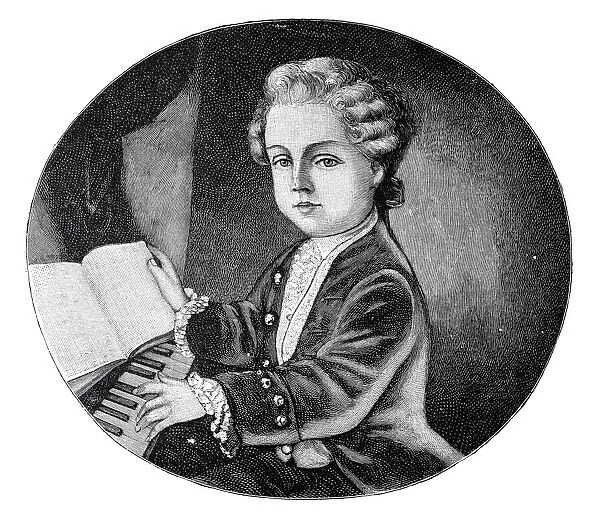 Wolfgang Amadeus Mozart, at the time of his first appearances