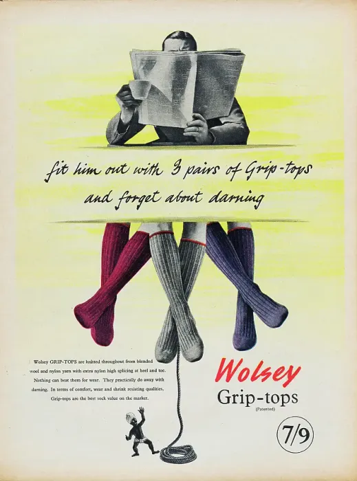 Framed Print : Wolsey Grip-tops Socks Framed Print : Wolsey Grip-tops Socks