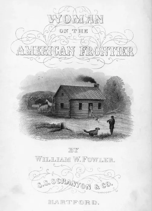 Framed Print : Woman On American Frontier Title Page Framed Print : Woman On American Frontier Title Page