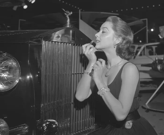 Framed Print : Woman Applying Lipstick Framed Print : Woman Applying Lipstick