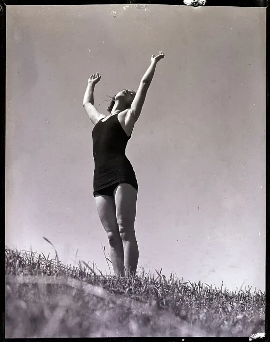 Framed Print : Woman with Arms Raised Framed Print : Woman with Arms Raised