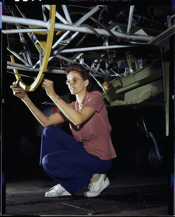 Framed Print : Woman Attaches The Cables And Tubing Framed Print : Woman Attaches The Cables And Tubing