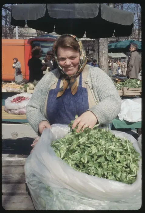 Framed Print : Woman with Bag of Lettuce Framed Print : Woman with Bag of Lettuce