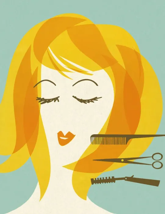 Framed Print : Woman With Barbering Implements Framed Print : Woman With Barbering Implements