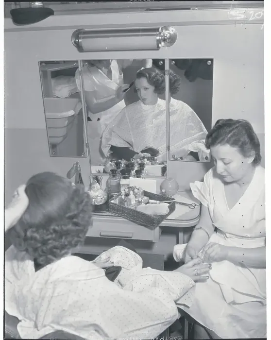 Framed Print : Woman in Beauty Parlor Framed Print : Woman in Beauty Parlor