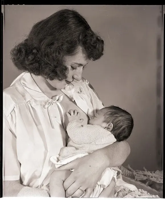 Framed Print : Woman Breast-Feeding Baby Framed Print : Woman Breast-Feeding Baby