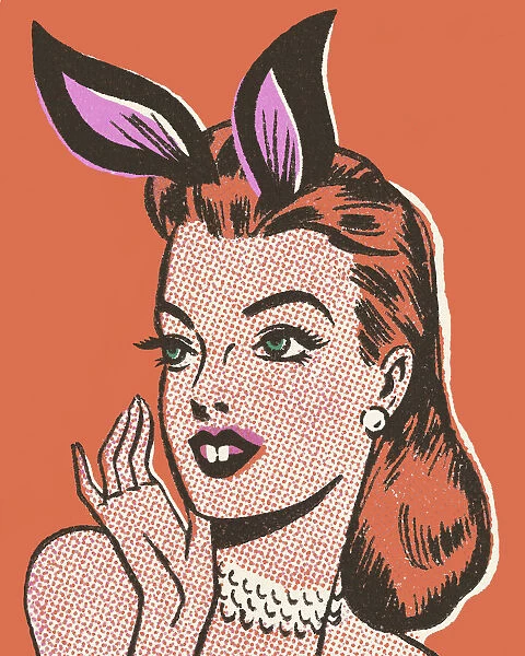 Woman with Bunny Ears