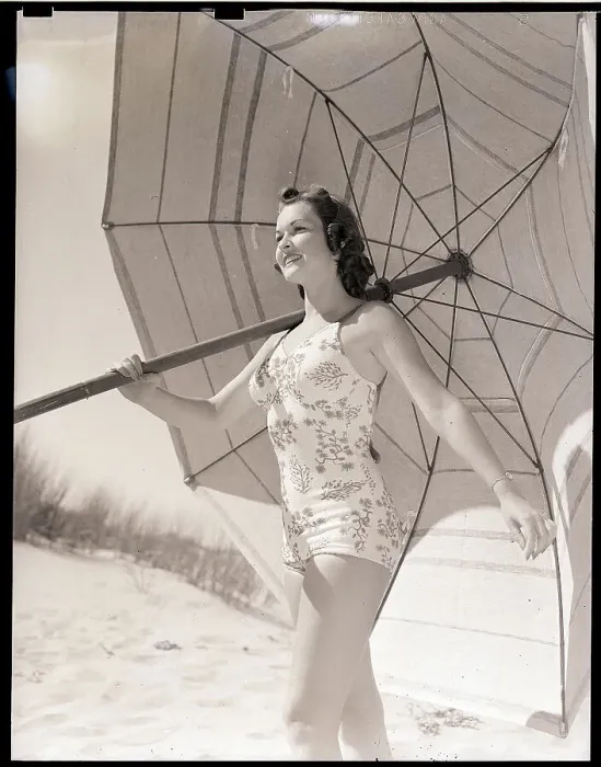 Framed Print : Woman Carrying Huge Umbrella Framed Print : Woman Carrying Huge Umbrella