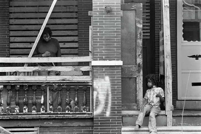 Framed Print : Woman and Child on Porch Framed Print : Woman and Child on Porch