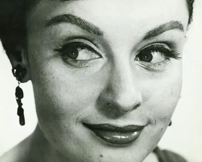 Framed Print : Woman, close-up of face, (B&W) Framed Print : Woman, close-up of face, (B&W)