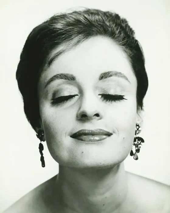Framed Print : Woman with closed eyes, (B&W), (Close-up) Framed Print : Woman with closed eyes, (B&W), (Close-up)