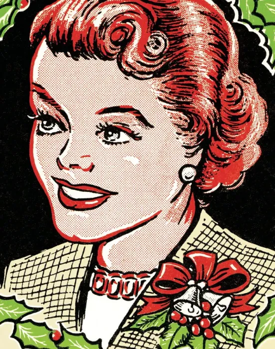 Framed Print : Woman with corsage Framed Print : Woman with corsage