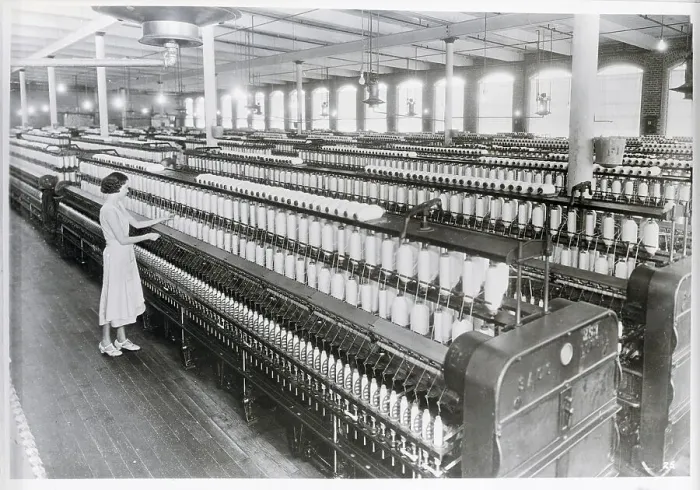 Framed Print : Woman in a Cotton Mill Framed Print : Woman in a Cotton Mill