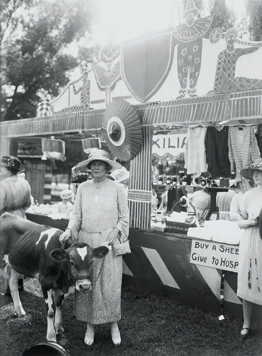 Framed Print : Woman and Cow at Fair Framed Print : Woman and Cow at Fair