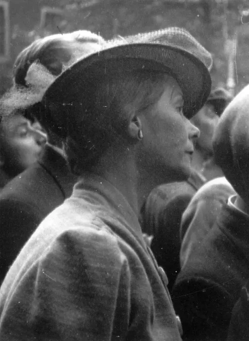 Framed Print : Woman In Crowd Framed Print : Woman In Crowd