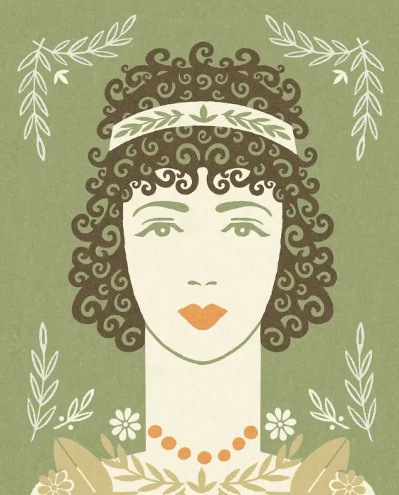Framed Print : Woman With Curly Hair Framed Print : Woman With Curly Hair