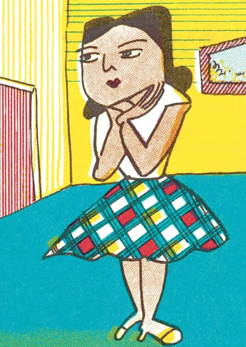 Framed Print : Woman deciding Framed Print : Woman deciding