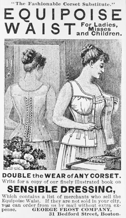 Framed Print : Woman Displaying Corset