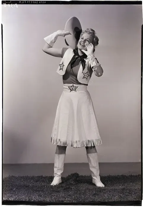 Framed Print : Woman Dressed as Cowgirl Framed Print : Woman Dressed as Cowgirl