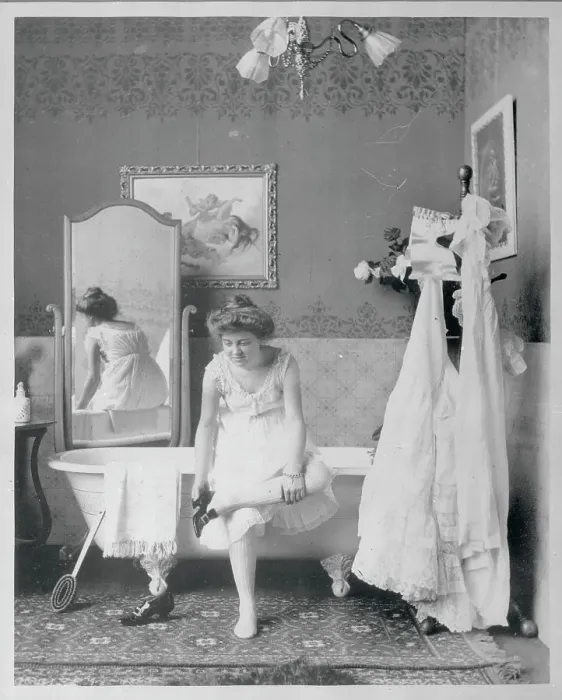 Framed Print : Woman Dressing Victorian Dressing Framed Print : Woman Dressing Victorian Dressing
