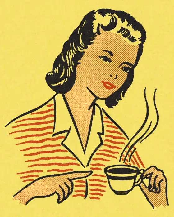 Framed Print : Woman Drinking Coffee Framed Print : Woman Drinking Coffee