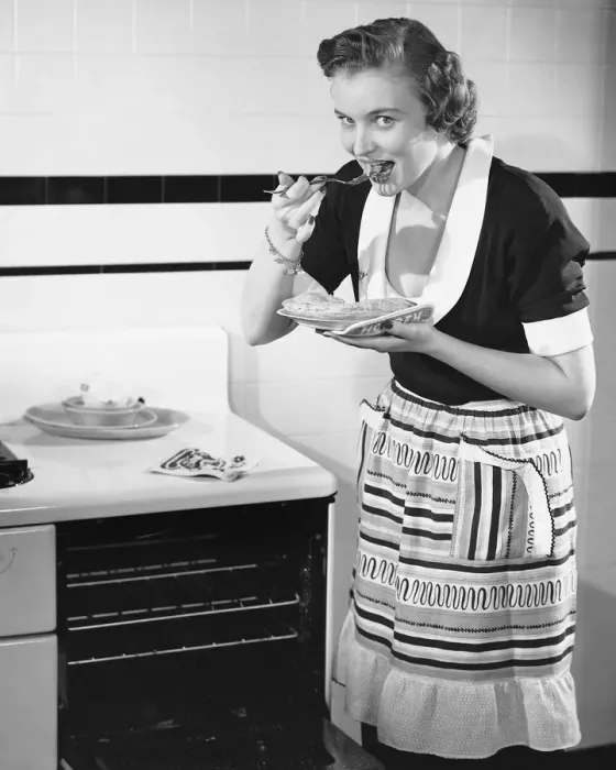 Framed Print : Woman eating pie Framed Print : Woman eating pie