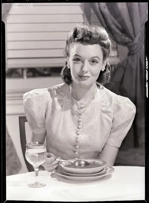 Framed Print : Woman Eating Soup Framed Print : Woman Eating Soup