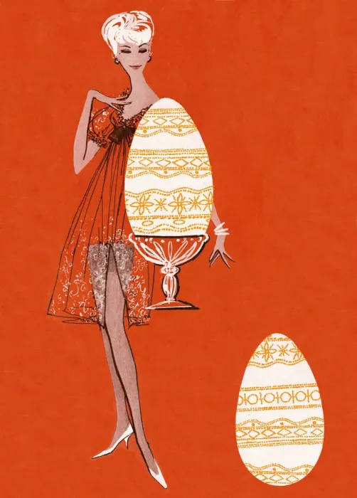 Framed Print : Woman With Two Eggs Framed Print : Woman With Two Eggs