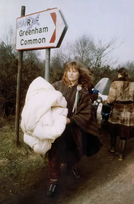 Framed Print : Woman Being Evicted from Camp Framed Print : Woman Being Evicted from Camp