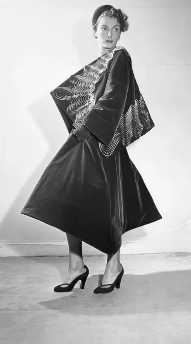 Framed Print : Woman in Fashion Dress With Square Motif Framed Print : Woman in Fashion Dress With Square Motif