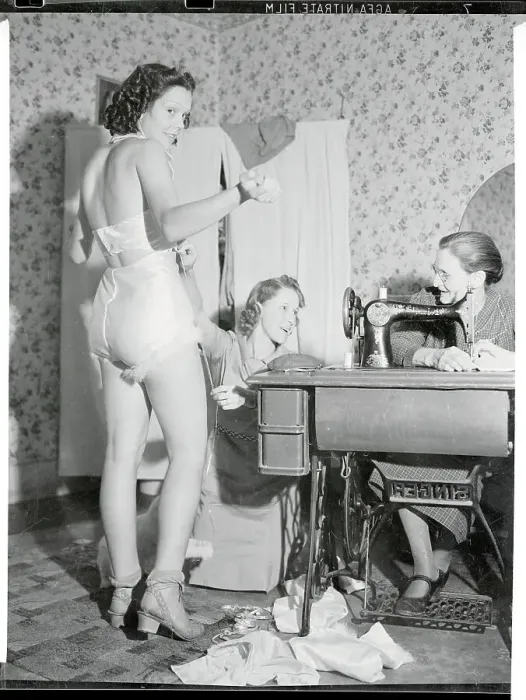 Framed Print : Woman Getting Measurements Taken Framed Print : Woman Getting Measurements Taken